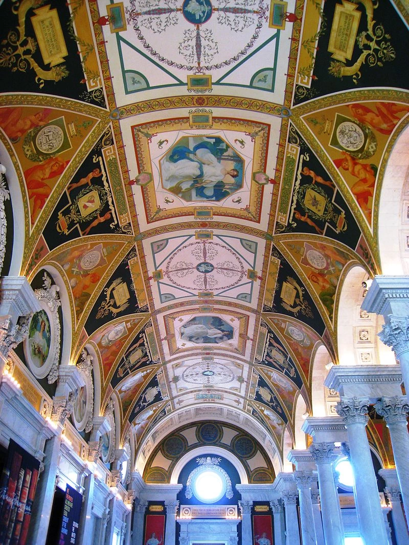 Edificio Thomas Jefferson - Corridoio sud, Libreria del Congresso, 1896, Washington, DC